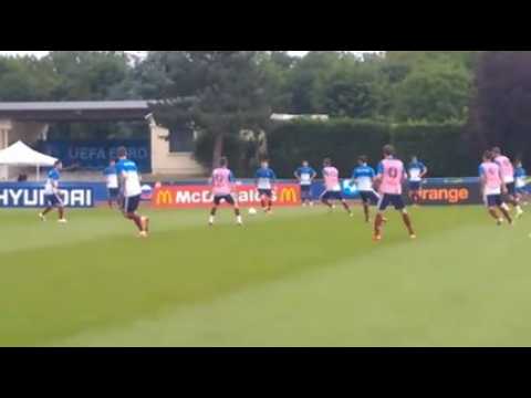 Premier entraînement public pour la sélection...