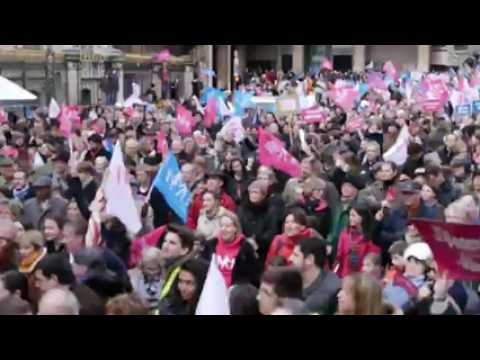 Les opposants au mariage pour tous dans les rues de Lyon