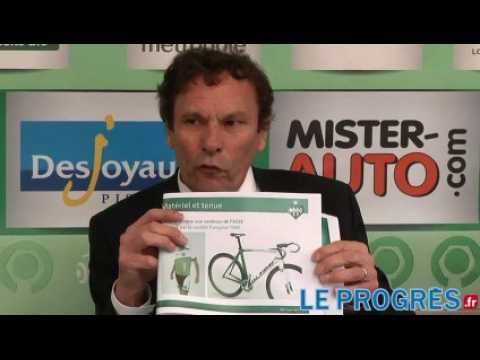 Rallier Geoffroy-Guichard au stade de France à vélo