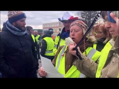 Gilets jaunes à Commercy : le discours et le départ de la manifestation