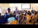 Le d&eacute;put&eacute; Lejeune face aux &eacute;coliers de Sainte-Anne &agrave; Lure - Label : L'Est Républicain - Category : News