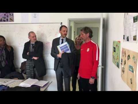Visite du préfet de la Meuse Alexandre Rochatte à l’école de la 2e chance à Bar-le-Duc
