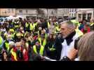 Besançon :  discours du neurochirurgien Laurent Thines avant la manifestation des gilets jaunes