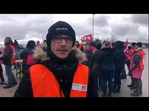 Meuse : des salariés  de Main Sécurité-Onet en grève sur le site de Bure