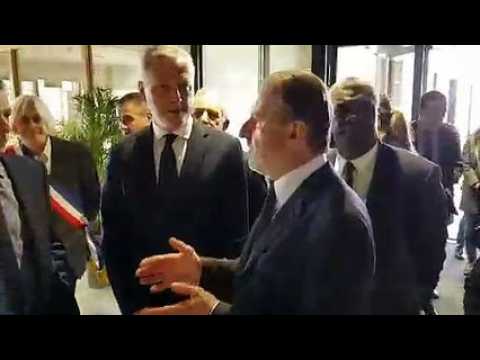 Bruno Le Maire, ministre de l'Economie, en visite à la manufacture Hermès d'Allenjoie