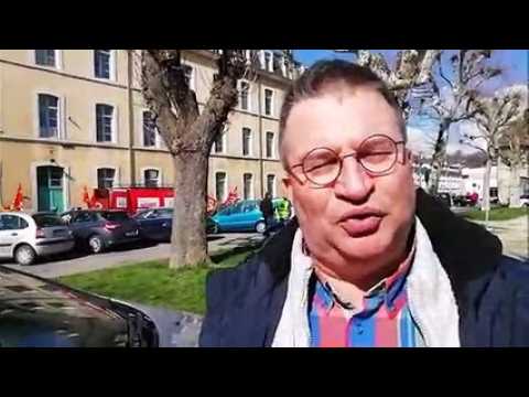 Manifestation du 19 mars : Interview de Pascal Baullard, agent des impôts à Vesoul
