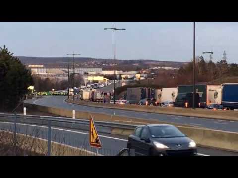 Gilets jaunes dans l'Aire urbaine : barrage filtrant sur l'A36