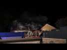 Fretigney : le vent attise un violent feu de garage