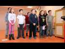 Des &eacute;l&egrave;ves meusiens r&eacute;p&egrave;tent l'op&eacute;ra "Nous n&rsquo;irons pas &agrave; l&rsquo;op&eacute;ra" aux c&ocirc;t&eacute;s du compositeur Julien Joubert - Label : L'Est Républicain - Category : News