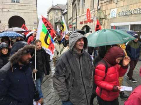 Besançon manif des enseignants contre la réforme Blanquer