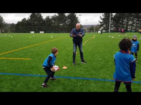 Bernard Laporte en visite à Villers-lès-Nancy