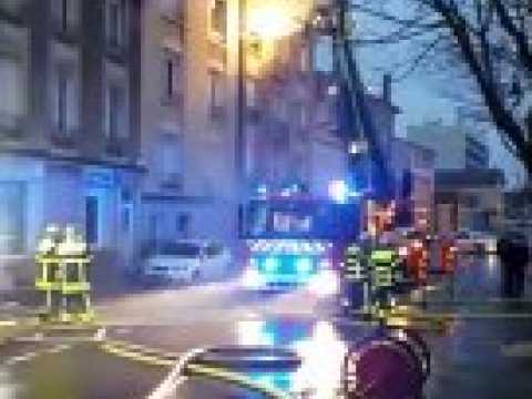 Incendie dans un immeuble de Saint-Max