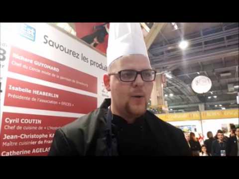 Salon de l'agriculture : Nicolas Herbin, second de  cuisine à l'hôtel-restaurant du Lac de Madine, détaille le menu du jour