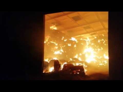 Haute-Saône Un hangar totalement détruit par un incendie à Montureux-et-Prantigny