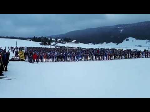 Le départ de la 44e envolée nordique de ski de fond à chapelle-des-bois dans le Haut-Doubs