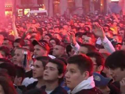 La demi-finale Bayern - OL sur écran géant place Bellecour