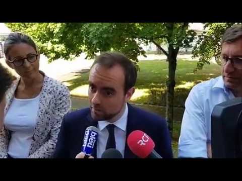 Interview de Sébastien Lecornu, en visite a Vesoul