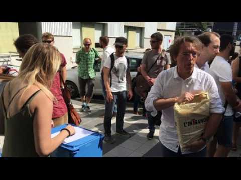 Manifestation des enseignants du secondaire face à la réforme du lycée au rectorat de l’académie de Besançon
