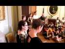 Les élèves du collège Guynemer (Montbéliard) et du Goethe Gymnasium (Ludwigsburg) reçus ce lundi  en mairie de Montbéliard