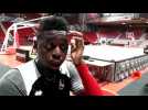 Boris Dallo (SLUC Nancy) au micro - Label : L'Est Républicain - Category : Sport