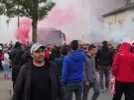 L'arrivée du bus des joueurs de l'ASNL avant le derby contre le FC Metz