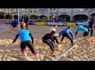 Le club de volley de Pont-a-Mousson s'entraine place Duroc