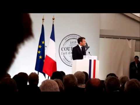 Emmanuel Macron à Ornans rend hommage à Courbet et aux terres du Doubs
