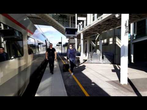 Patrick Bruel est arrivé à la gare TGV de Belfort- Montbéliard pour son concert à L'Axone ce soir