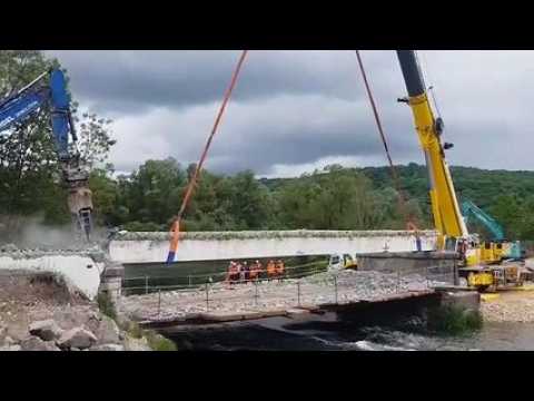 Démolition du pont de Tonnoy