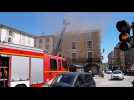 Incendie  au restaurant Le Bouchon d'Pont place Duroc à Pont-à-Mousson