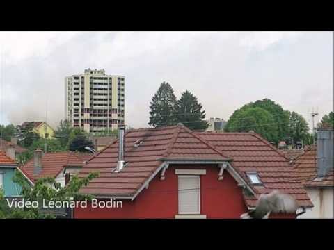 Tour démolies à Belfort : vos vidéos