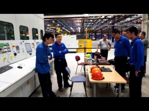Inauguration de la nouvelle presse d’emboutissage de l’usine PSA de Sochaux