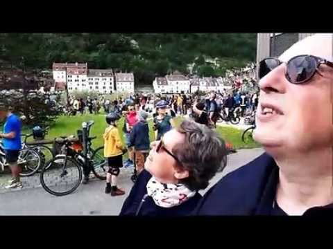 Besançon : la traversée de la high line impressionne les spectateurs