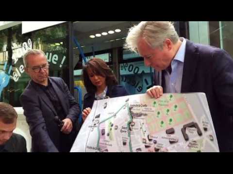 Nancy : Laurent Hénart présente la navette 100% électrique qui sillonnera le centre ville à partir de septembre