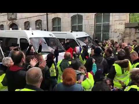 Besançon : ambiance pendant la manifestation des gilets jaunes