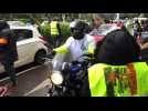 Besançon : les motards en colère rejoignent le mouvement des gilets jaunes devant le parc Michaud