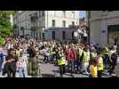 1er-Mai à Nancy : les gilets jaunes défilent en queue de cortège