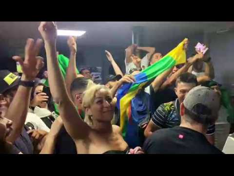 La fête à Nancy après le sacre de l'Algérie