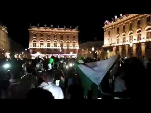 La joie des supporters nancéiens place Stanislas
