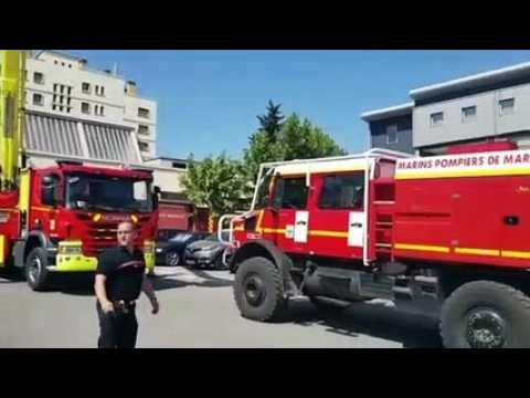 Les Jeunes Sapeurs Pompiers de Verdun en manœuvre dans le sud de la France