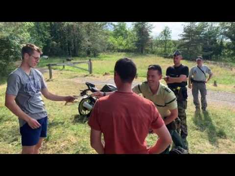 Opération prévention dans la zone protégée du Crêt des roches à Pont-de-Roide
