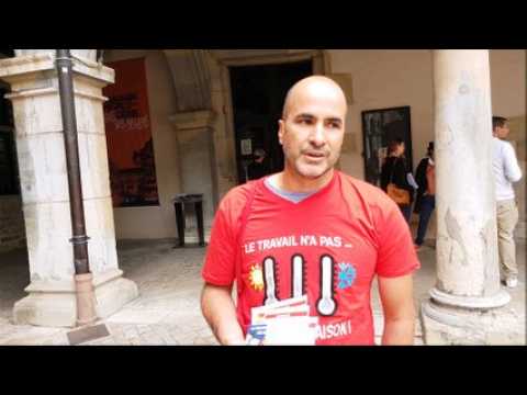 Besançon : la CGT fait la tournée des saisonniers au centre-ville