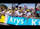 Tour de France :  l'heure est au rafraîchissement à Nancy, sur la ligne d'arrivée boulevard d'Austrasie