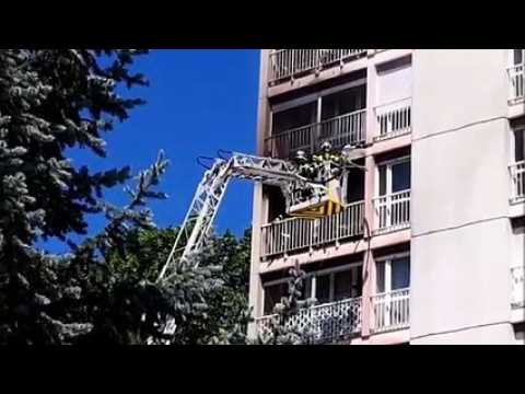 Incendie rue Bougney, à Besançon