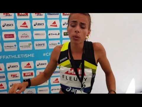 Aurore Fleury, vice-championne de France du 1.500m