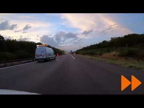 Zoom sur le radar de chantier sur l'A33