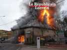 Incendie spectaculaire dans une menuiserie &agrave; Ch&acirc;teau-Salins - Label : Le Républicain Lorrain - Category : News