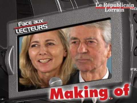 Making of Claire Chazal "Face aux lecteurs"