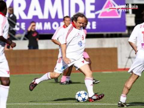 Jubilé d'Olivier Rouyer : Michel Platini rechausse les crampons