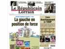 Les régionales 2010 à la Une du Républicain Lorrain